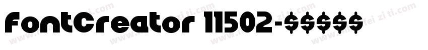 FontCreator 11502字体转换